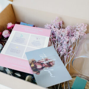 DIY stolp met droogbloemen