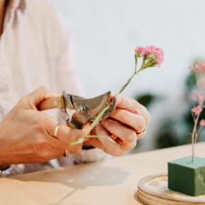 DIY stolp met droogbloemen