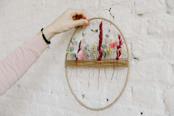 Special floral hoop Birdy