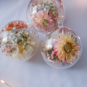 floral kerstballen