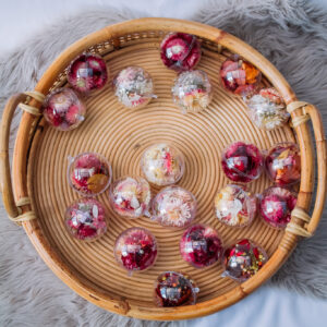 floral kerstballen