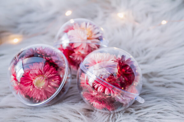 floral kerstballen