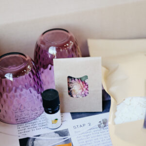 DIY geurkaarsen met droogbloemen