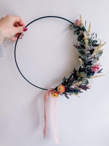 decoratie ring met bloemen