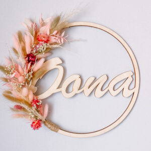 flowerhoop met naam