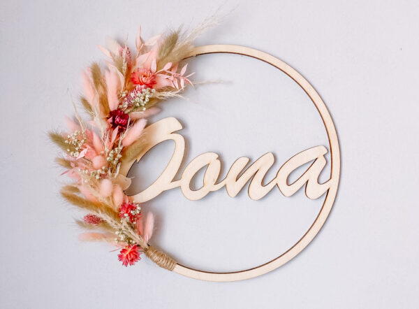flowerhoop met naam