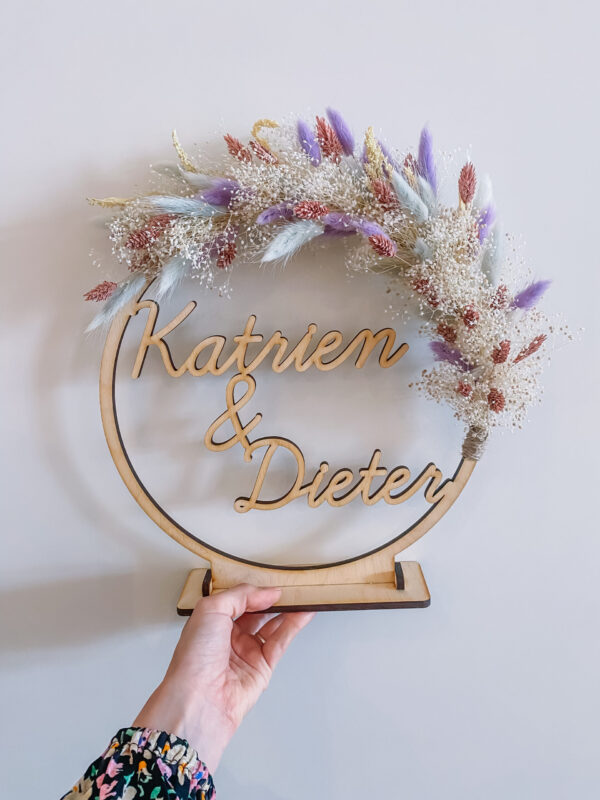 flowerhoop met naam