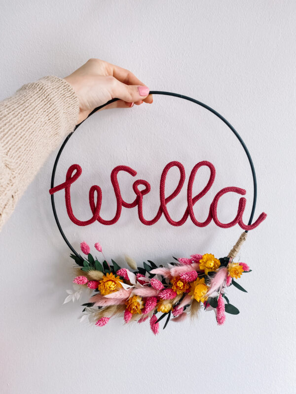 flowerhoop met naam creatieve workshops in Mechelen