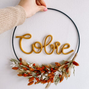 flowerhoop met naam