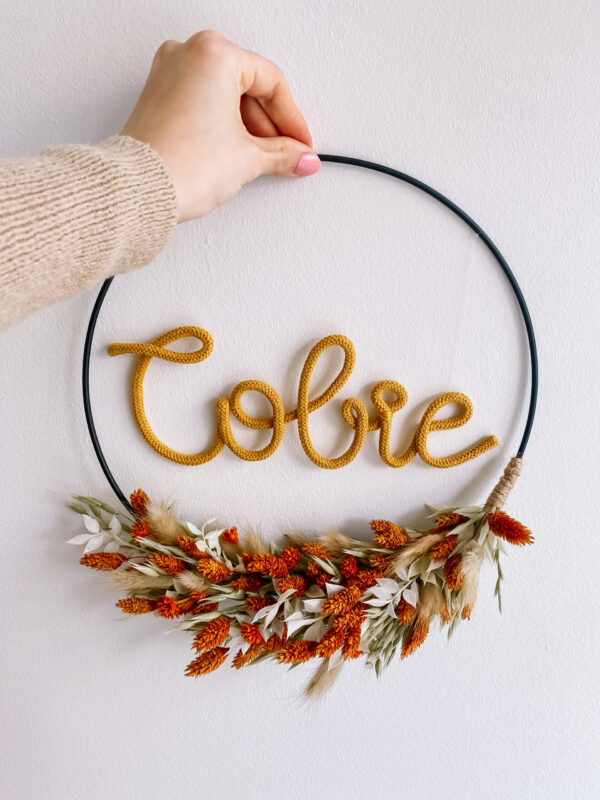 flowerhoop met naam