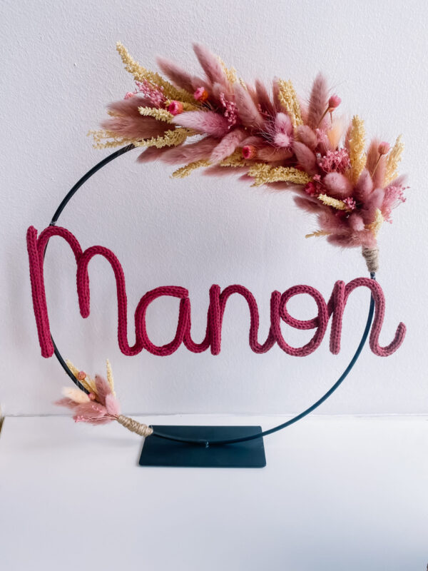 flowerhoop met naam
