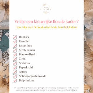 bruidsboeket laten drogen