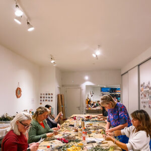 workshop dried floral hoops ruimte huren voor workshop