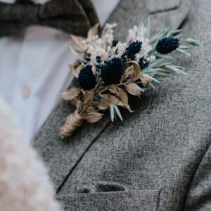 corsage met droogbloemen