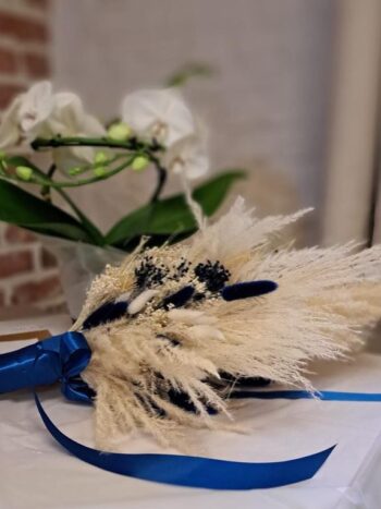 trouwboeket met droogbloemen