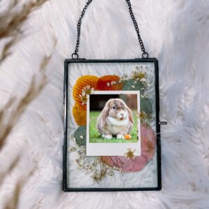 floral pet frame Herinnering aan huisdier met droogbloemen