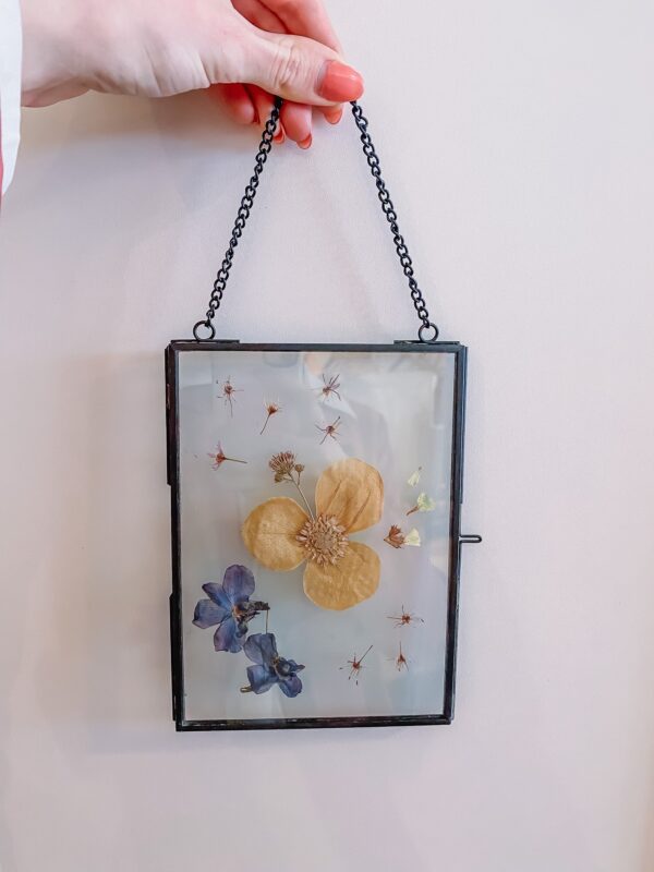 droogbloemen aan de muur