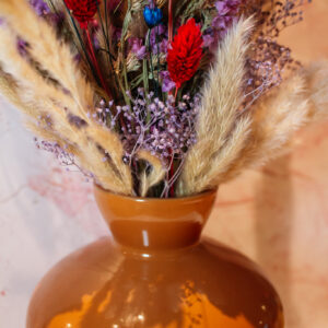 boeket met droogbloemen