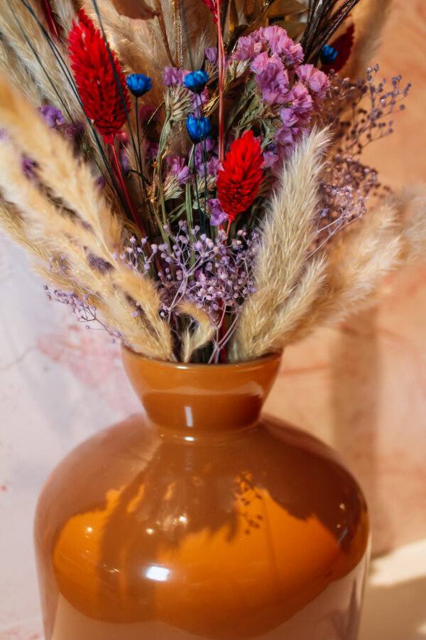 boeket met droogbloemen