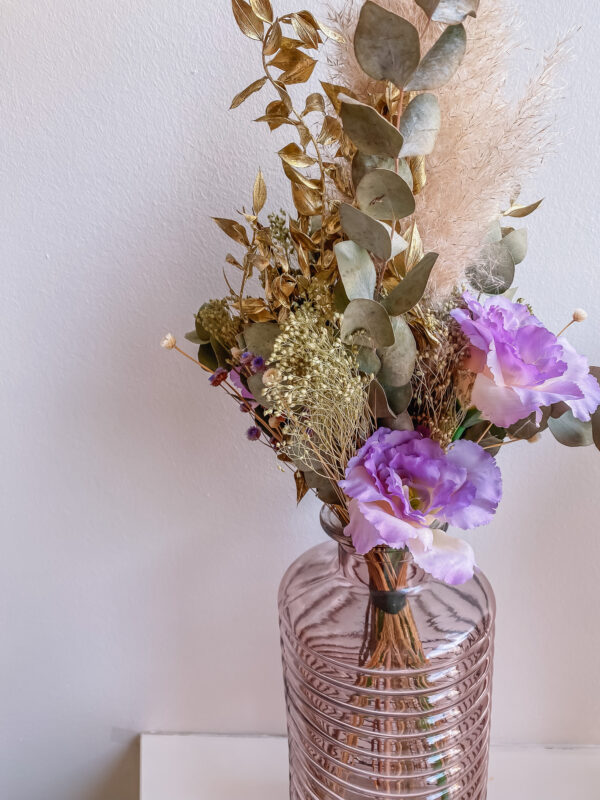 boeket met droogbloemen