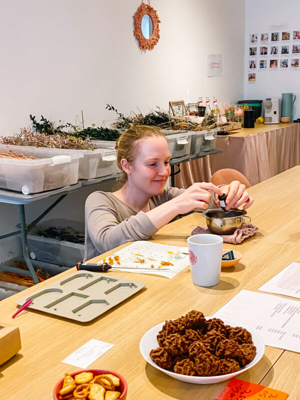 workshop natuurlijke geurhangers met droogbloemen Mechelen