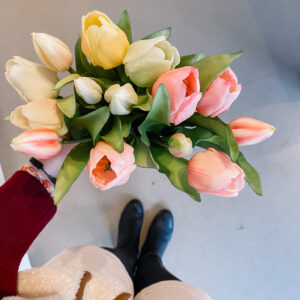 kunst tulpen boeket