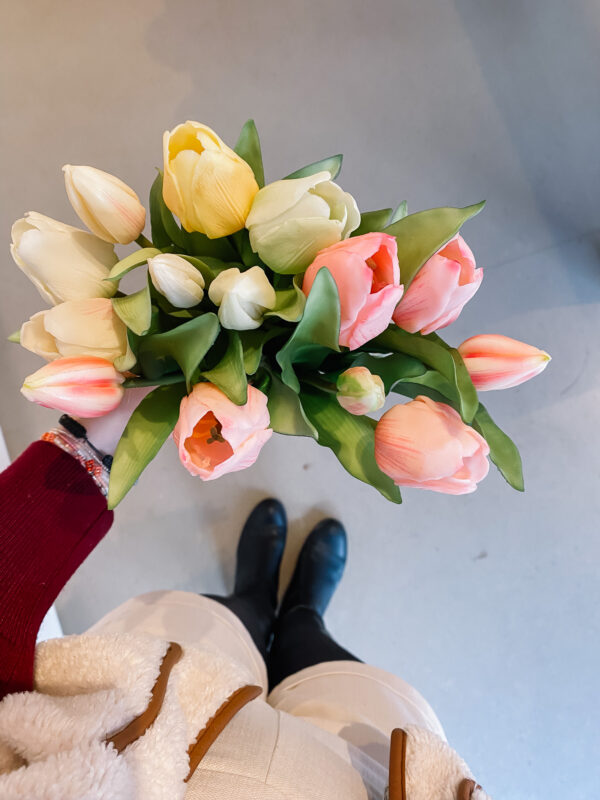 kunst tulpen boeket
