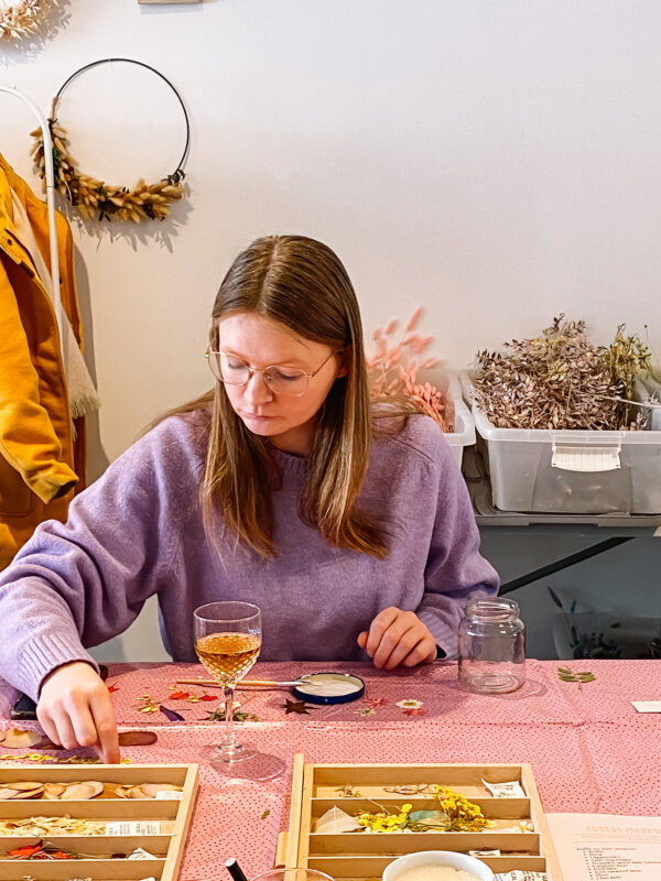 workshop met droogbloemen Mechelen