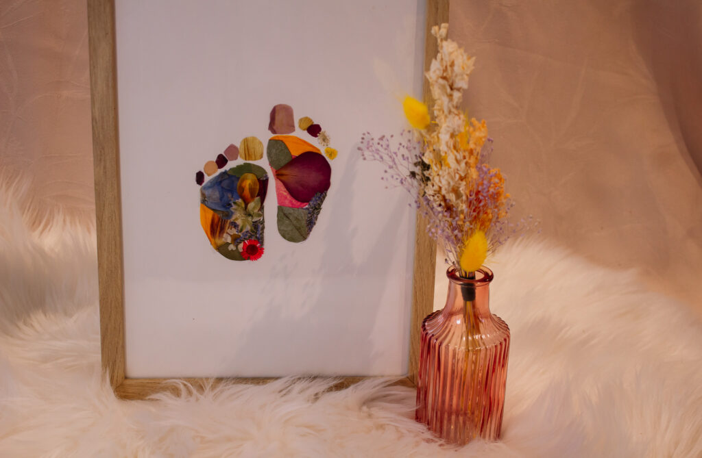 floral DIY: Hoe neem je een foto van baby-/kindervoetjes?