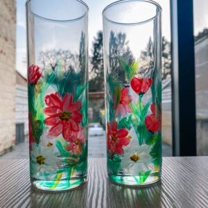 workshop glass painting Mechelen glazen beschilderen