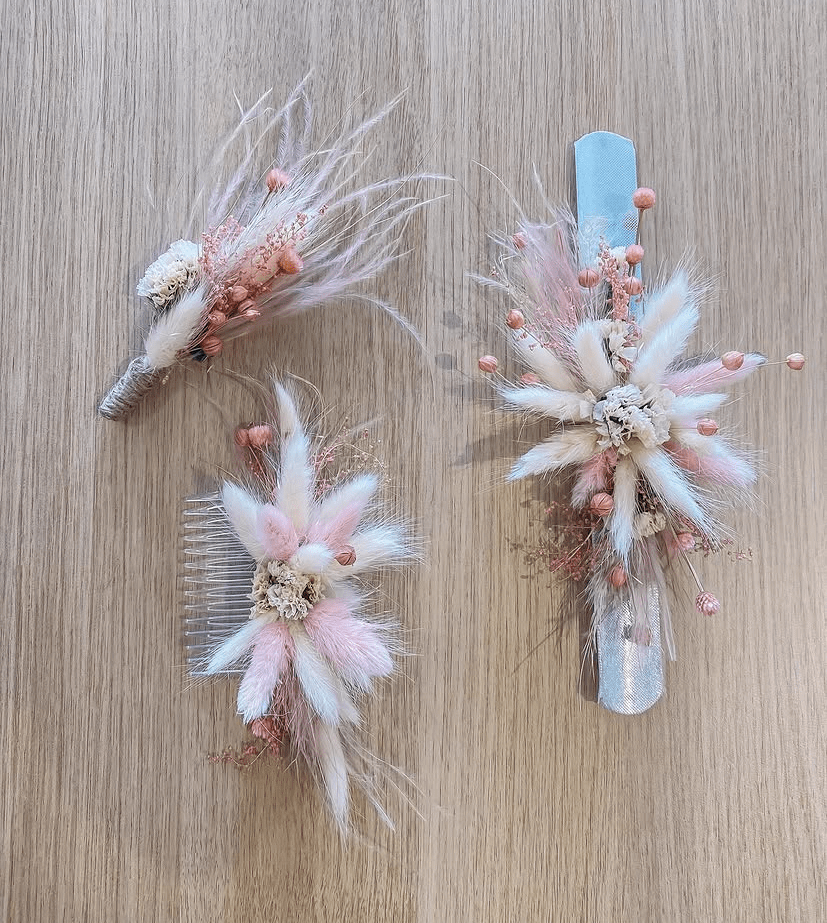 armband met droogbloemen