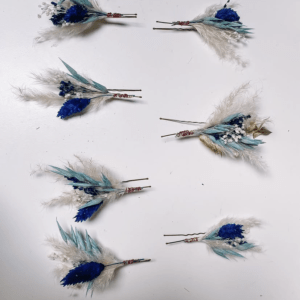 haarspeldjes met droogbloemen