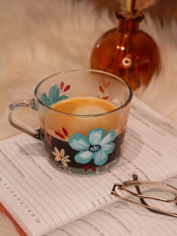 handgeschilderd glas