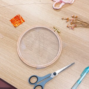 workshop borduren met droogbloemen