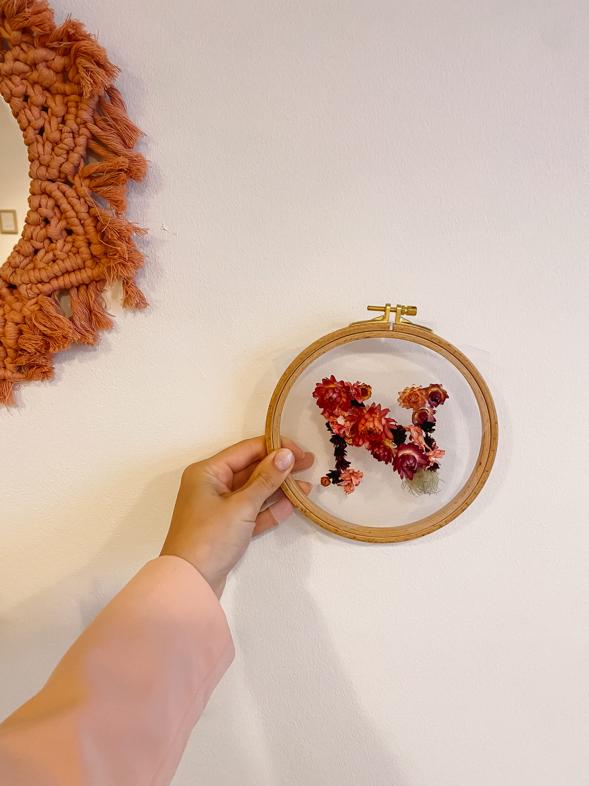 workshop borduren met droogbloemen
